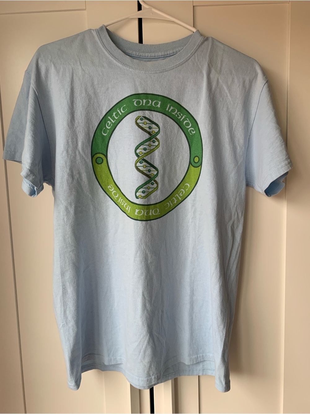 Celtic DNA Inside Light Blue Graphic T-Shirt
